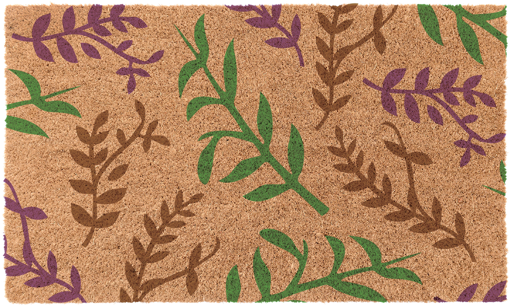 COCO DOORMAT - LIGHT LEAVES