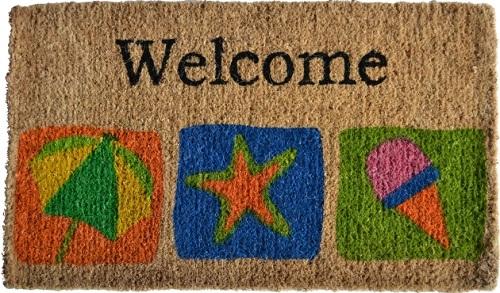 Welcome Beach Coco Doormat