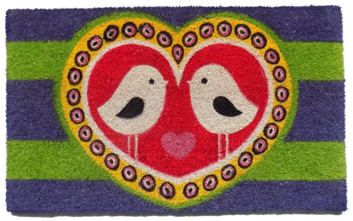 Love Birds PVC Doormat