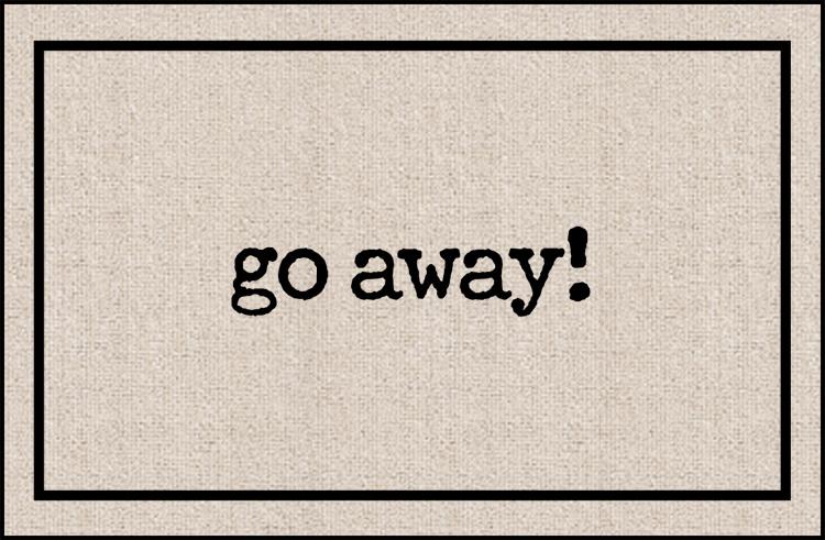Go Away Olefin Doormat