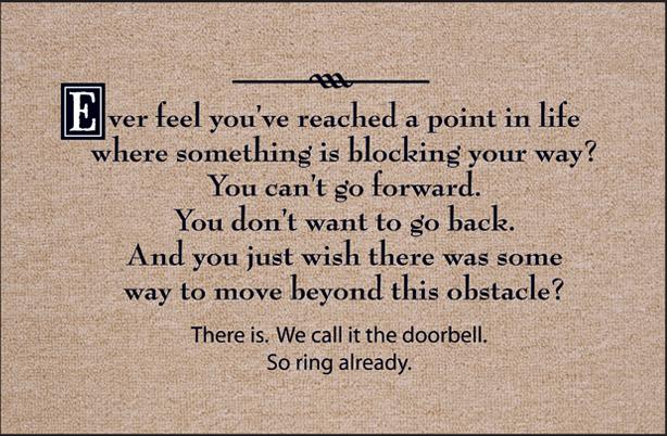 FUNNY 'SO RING ALREADY' DOORMAT