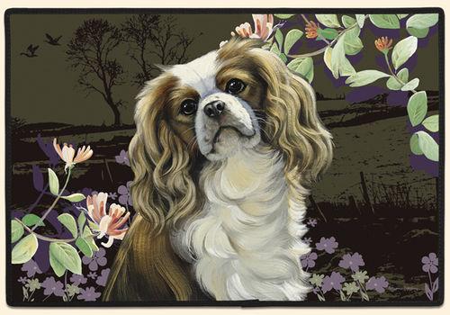 Springtime Cavalier Polyester Doormat