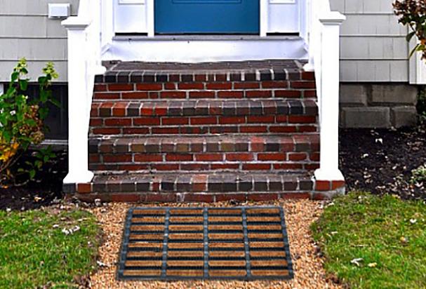 Rod Recycled Rubber Coir Doormat