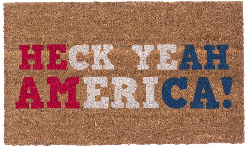 HECK YEAH AMERICA - VINYL BACKED COCO MATS
