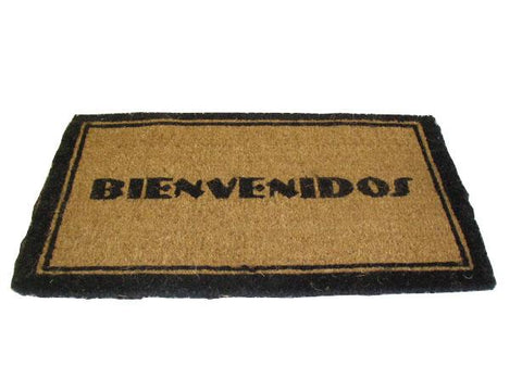 Bienvenidos Handwoven Coco Doormat