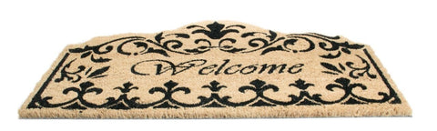 Welcome Fleur De Lis PVC Dooormat