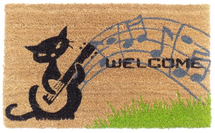 Musical Cat PVC Doormat