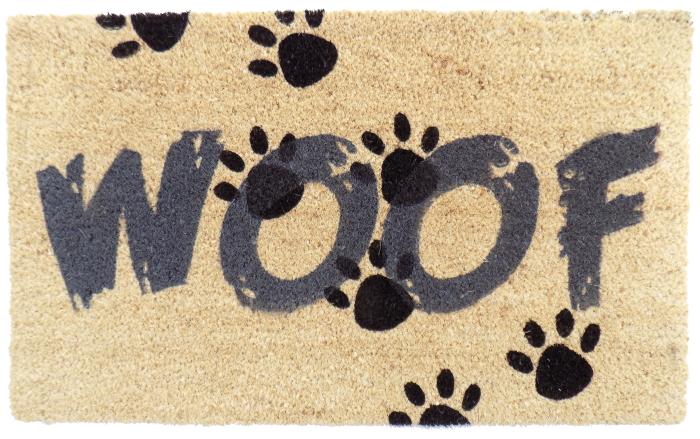 Woof Vinyl Coir Doormat