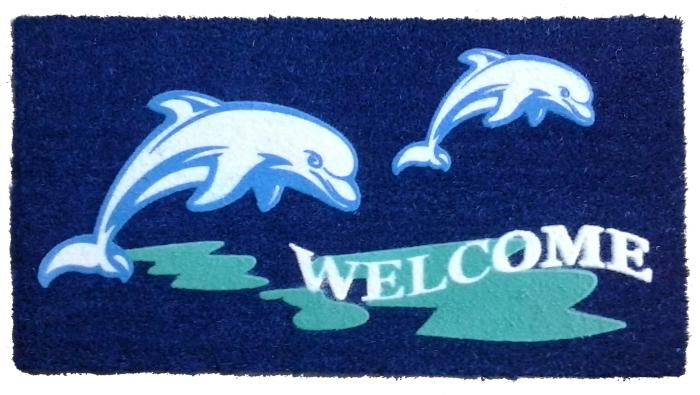 Beach Dolphin PVC Doormat