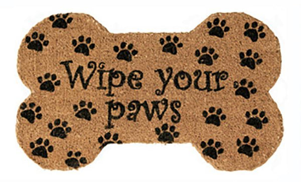 Wipe Your Paws Vinyl Coir Doormat