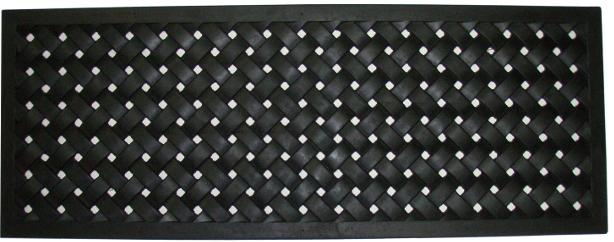 Braided Recycled Rubber Doormat (18" x 47")