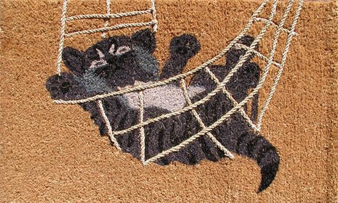 Cat Rubber Coir Doormat