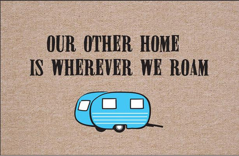 FUNNY 'OUR OTHER HOME - CAMPER' DOORMAT