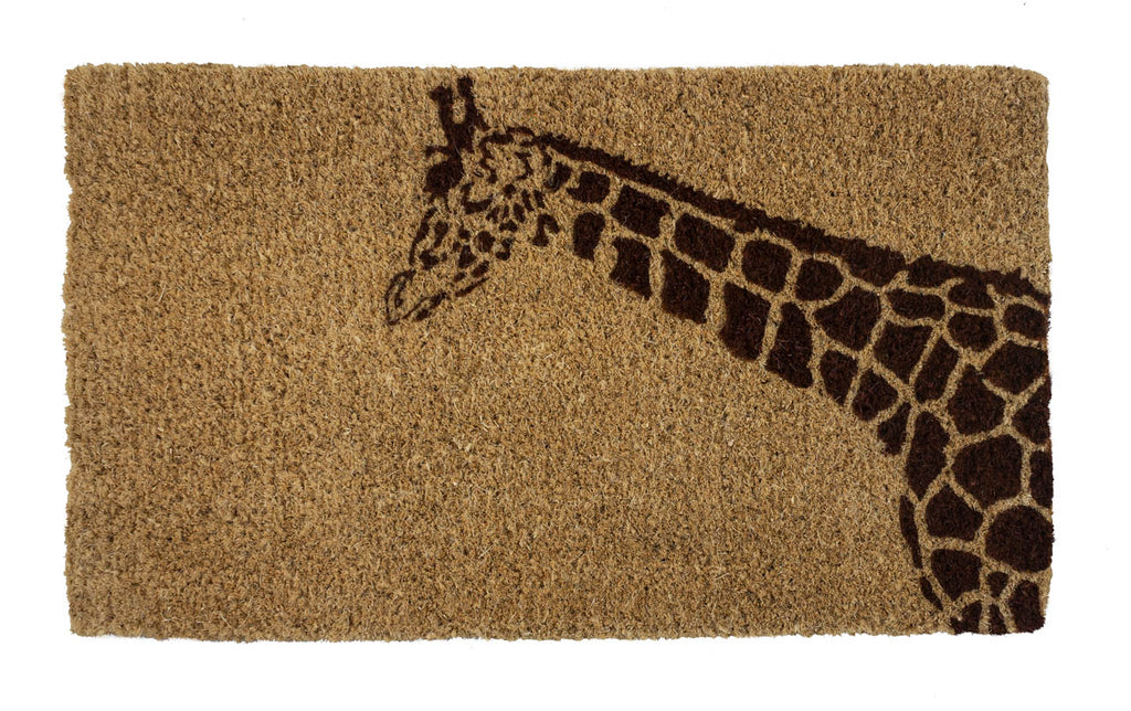 Giraffe Handwoven Coco Doormat