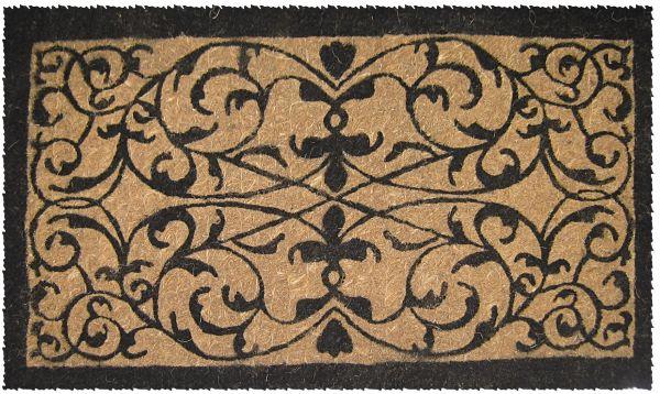 Iron Grate Rectangle Extra Thick (18 x 30) Rubber Coir Doormat