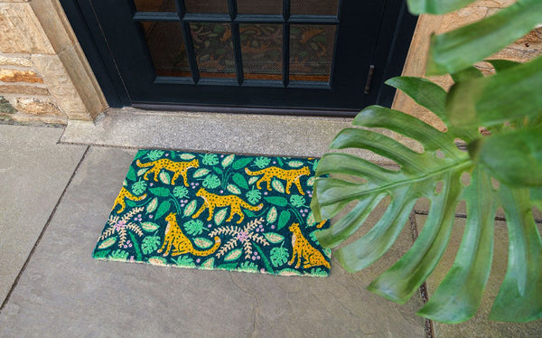 Leopards Handwoven Coco Doormat
