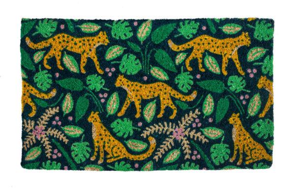 Leopards Handwoven Coco Doormat