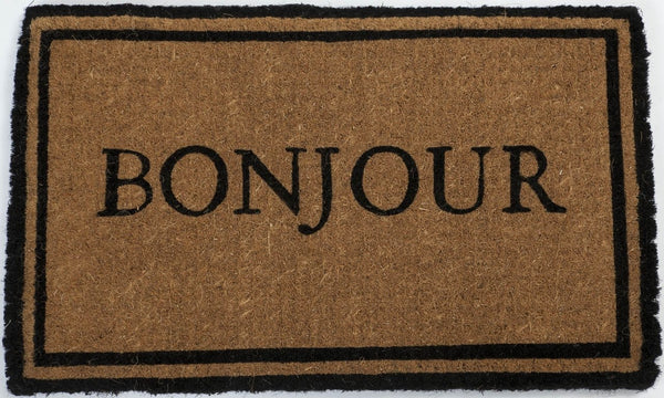 Bonjour Extra Thick Handwoven Coco Doormat