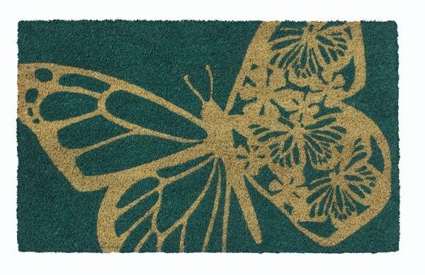 Butterfly Lace Vinyl Coir Doormat