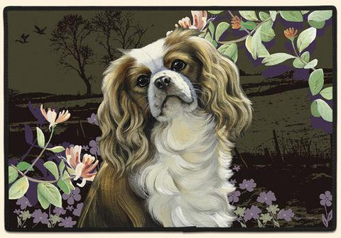 Springtime Cavalier Polyester Doormat