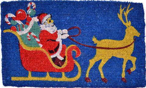 Coco Doormat - Santa Sleigh