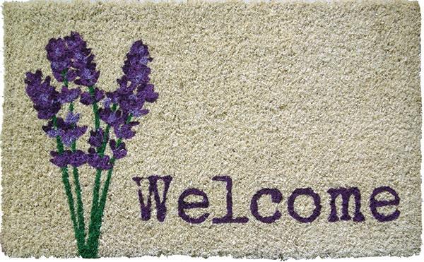 Lavender Welcome Handwoven Coco Doormats