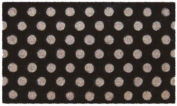 Polka Dots Handwoven Coco Doormat