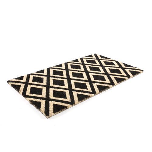 Rhombi Vinyl Coir Doormat