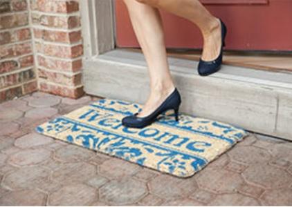 Damask Welcome Doormat