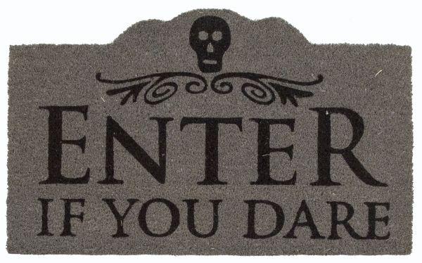 Enter If You Dare Vinyl Coir Doormat