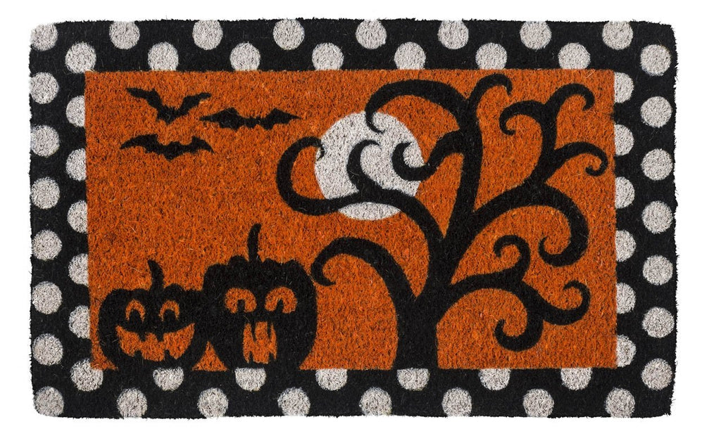 Frightful and Delightful Handwoven Coco Doormat