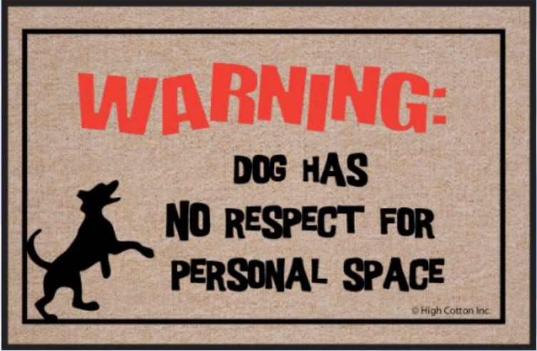 Funny-Doormat-Dog-Has-No-Respect