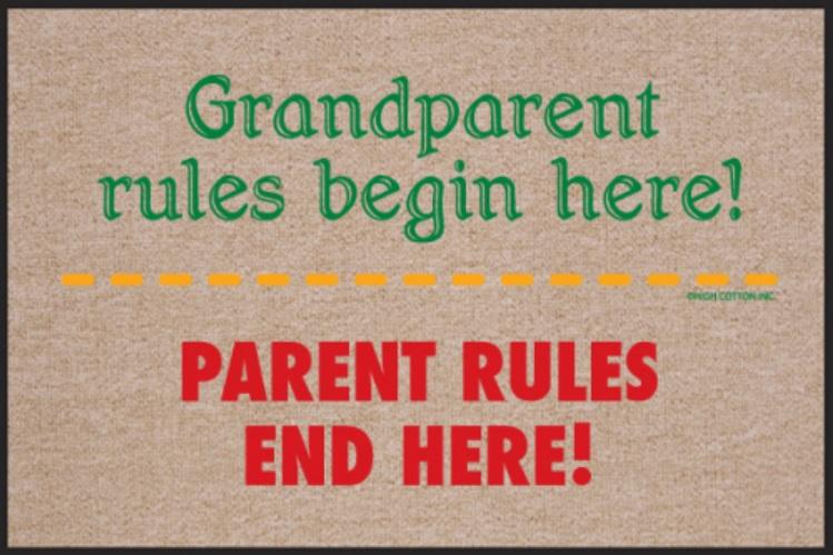 Funny-Doormat-Grandparent-Rules
