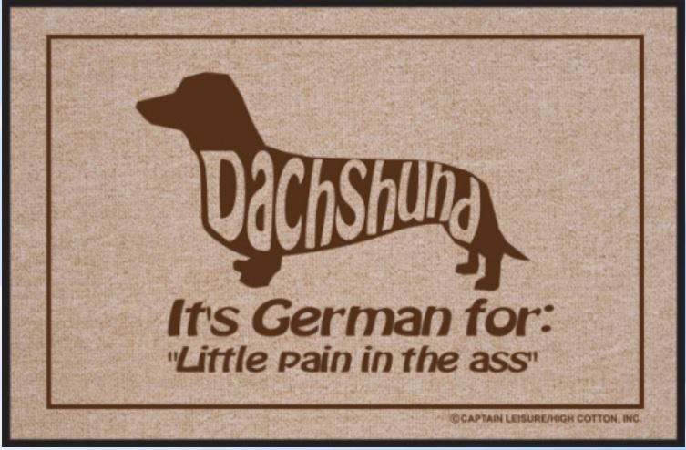 Funny-Doormat-Pain-In-The-Ass-Dachshund