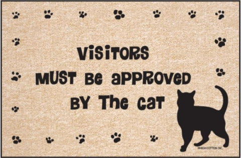 Funny-Doormat-Visitors-Approved-By-Cat