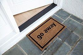 Go Away Vinyl Coir Doormat