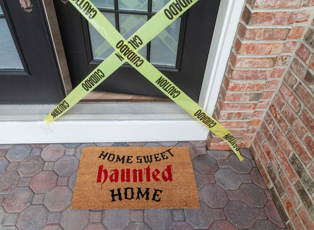 Haunted Home Vinyl Coir Doormat