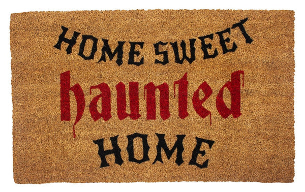 Haunted Home Vinyl Coir Doormat