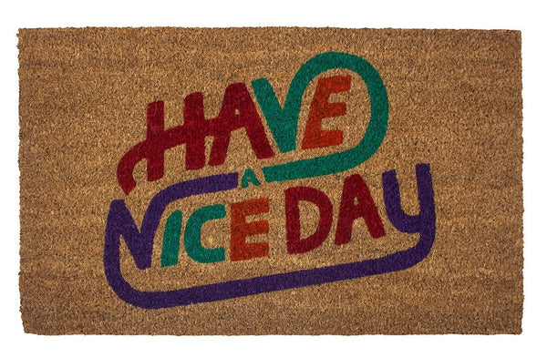 Have a Nice Day Vinyl Coir Doormat