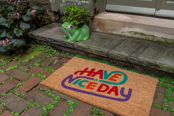 Have a Nice Day Vinyl Coir Doormat