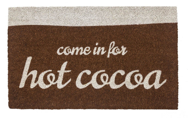 Hot Cocoa PVC Coir Doormat