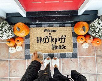 Welcome to Hufflepuff House Coco Doormat