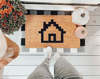 Home Icon Vinyl Coir Doormat