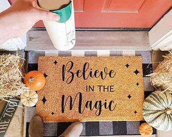 Believe In The Magic Coir Doormat
