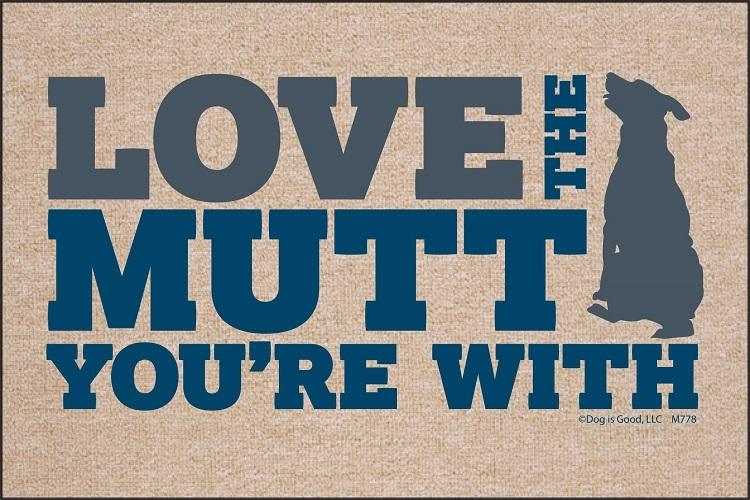 Love the Mutt You're With Olefin Doormat