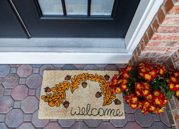 Oak Welcome Handwoven Coco Doormats