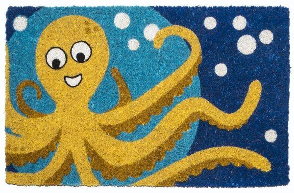 Octopus Handwoven Coco Doormat