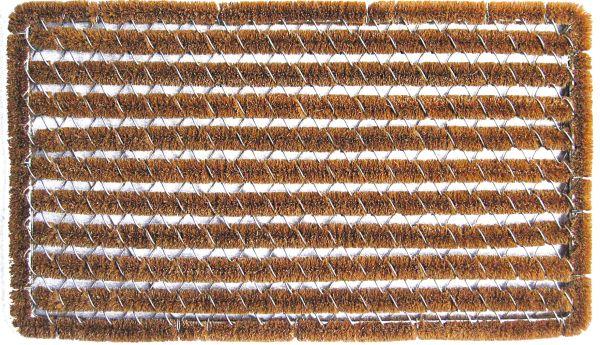 Rectangle Stripes Wire Brush Scrapper Mat