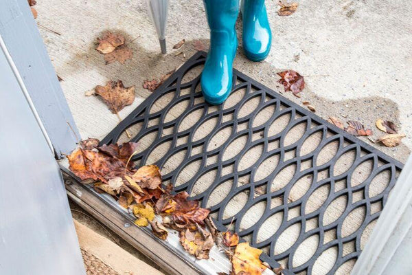 Trellis Recycled Rubber Doormat