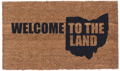 Welcome to the Land – Vinyl backed Coco Mats 